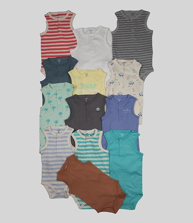 Baby Bodysuits Assorted - Material: Cotton