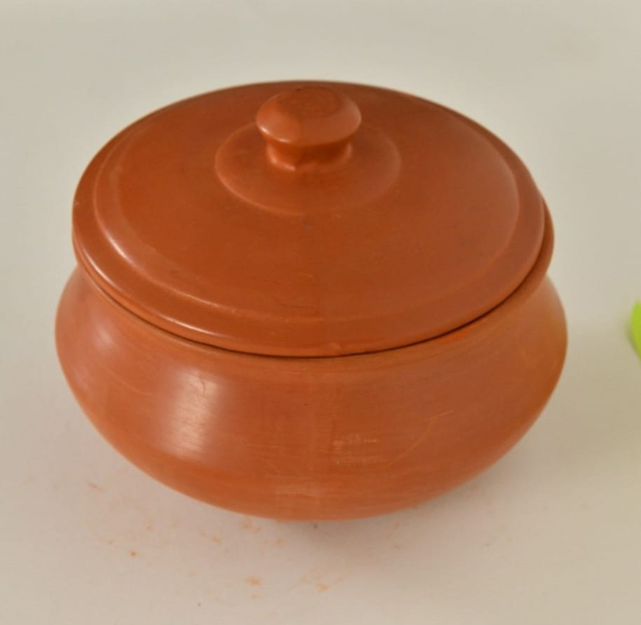 2L Clay Biryani Handi Pot - Capacity: 2 Ltr