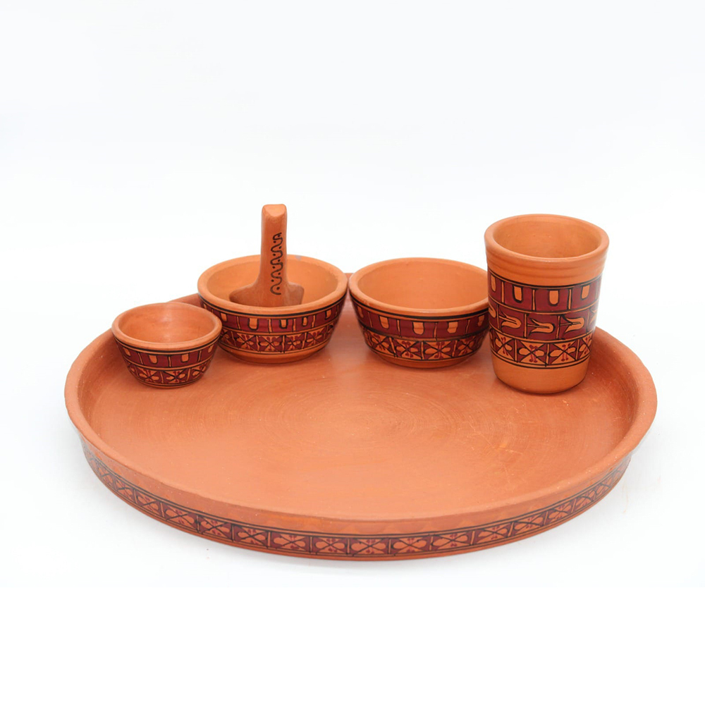 Terracotta Clay Dinner Set Terracotta Clay Dinner Set