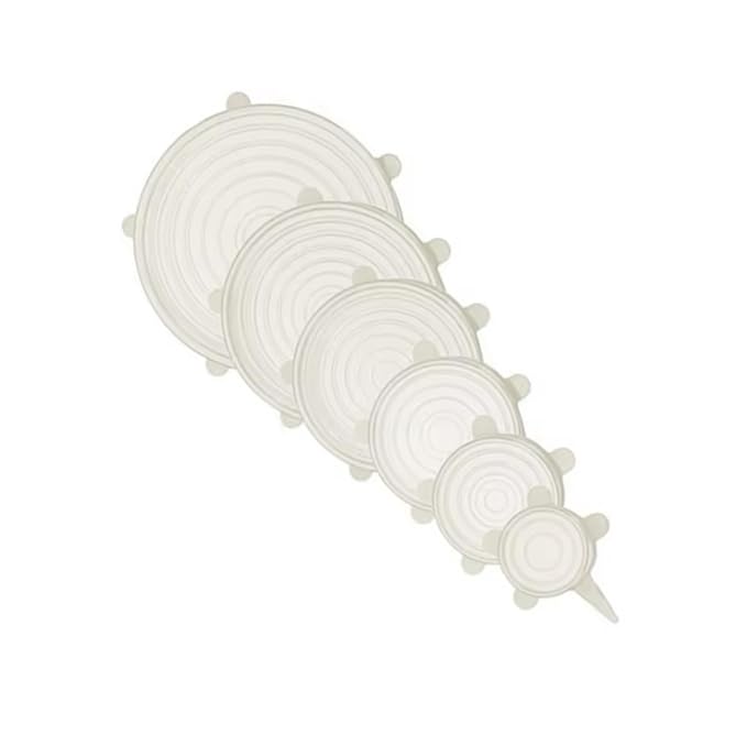 Silicone Stretch Lid - Color: White