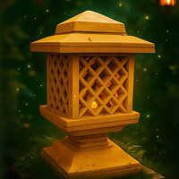 Column Cap Lamp - Color: Orange