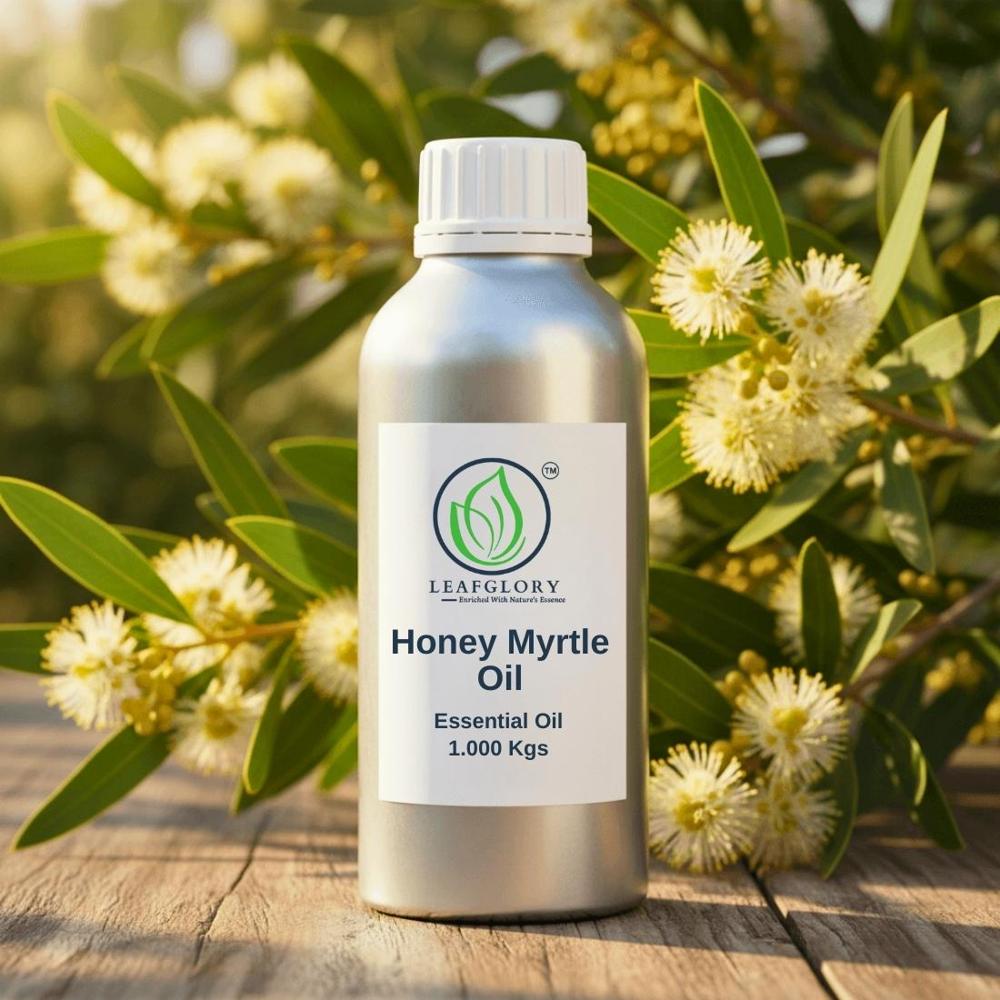 Honey Myrtle Oil 100% Pure & Natural Citrusy Floral Oil For Cosmetics, Perfumery & Aromatherapy | Manufacturer & Exporter | Leafglory - Cas No: 85085-48-9