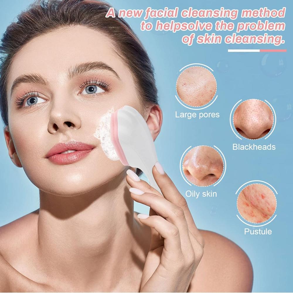 Facial Cleaning Brushes - Color: White
