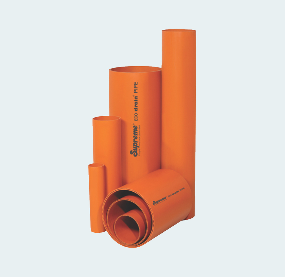 PVC Drain Pipe - Hi-Tech Structured Wall Plastic Pipes