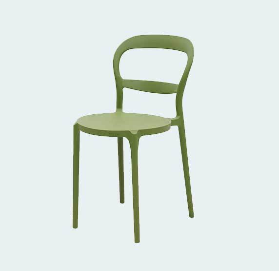 Fiona Armless Plastic Cafe Chairs