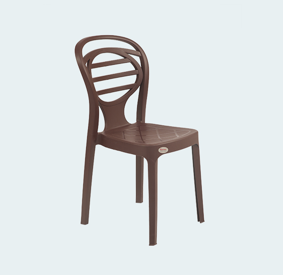 Oak Armless Plastic Chairs