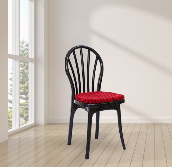 Krish Classic Cushioned Armless Plastic Chairs