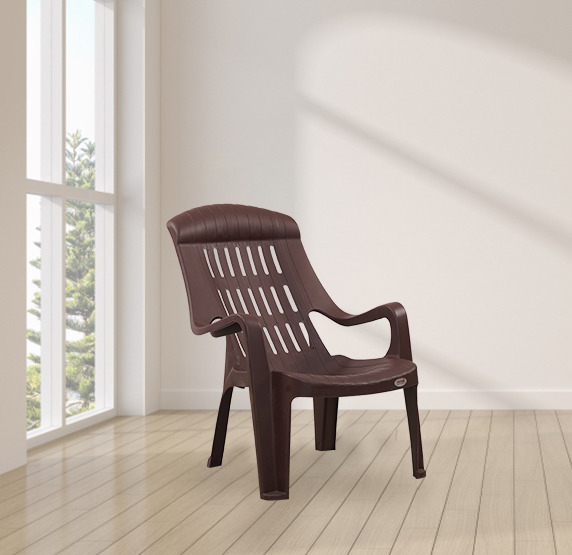 Comfy Plastic Long Back Chair