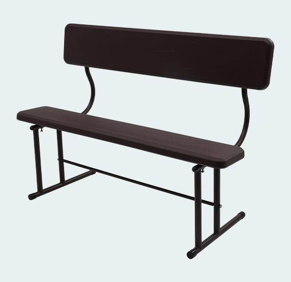 Chic Plastic Bench For School Canteen