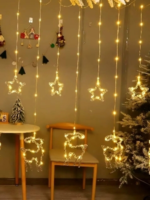 Chrimas curtain string light