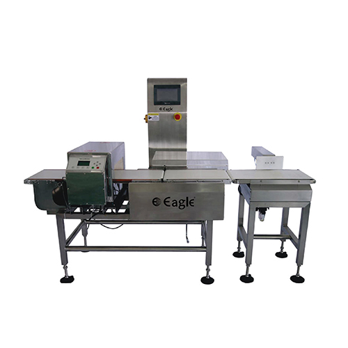 Online Check Weigher With Metal Detector - Color: Silver