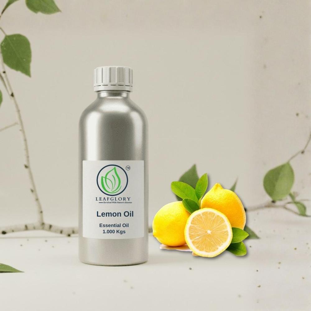 Lemon Oil (Citrus Limon Essential Oil) 100% Pure & Natural Cold Pressed / Steam Distilled Oil For Flavour, Fragrance & Aromatherapy Manufacturer & Exporter Leafglory - Cas No: 8008-56-8