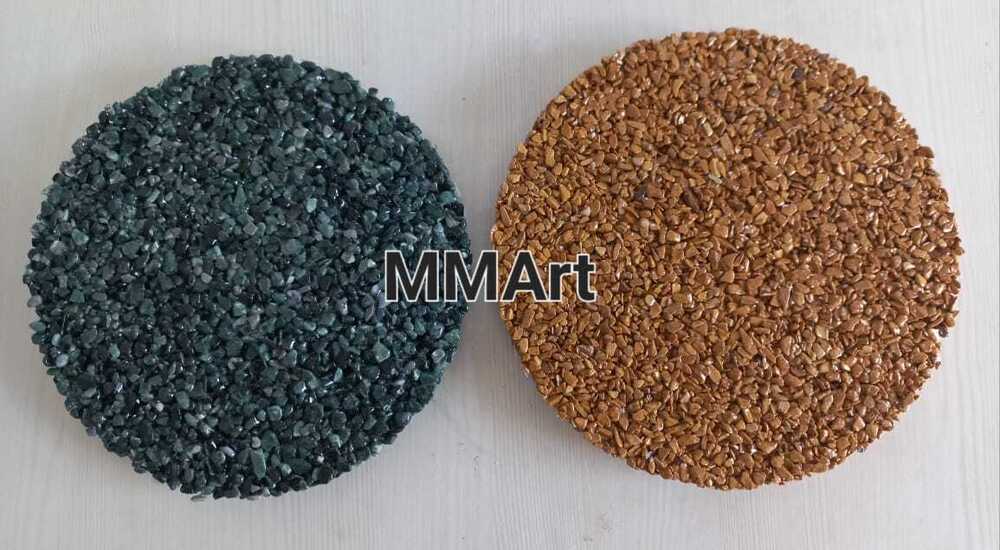 green color natural marble round smooth pebbles for out door flooring used pebbles