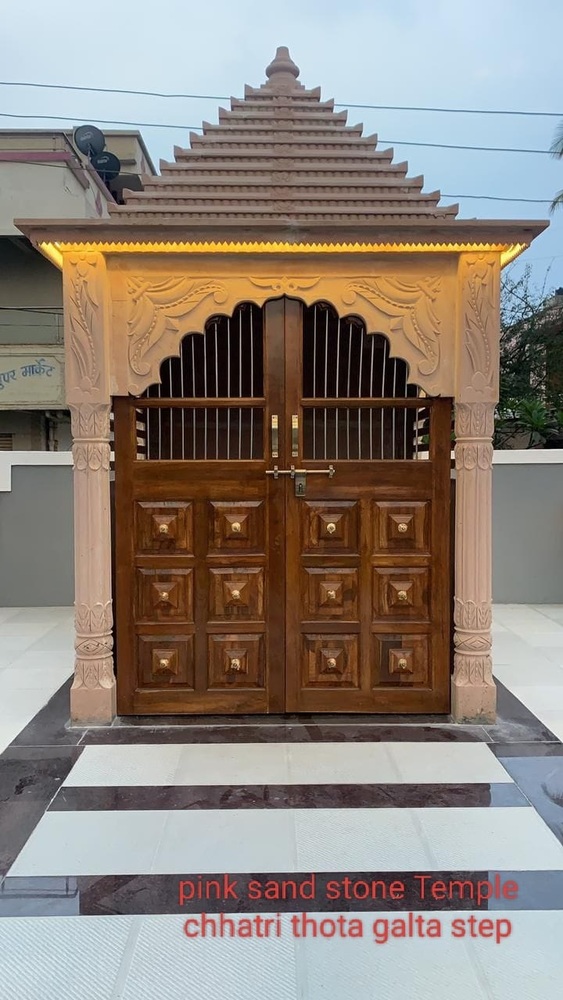 Pink Sand Stone Temple Chhatri