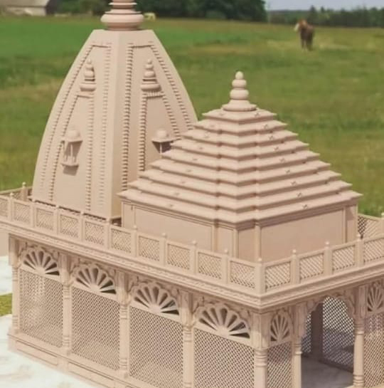 Designer Pink Sand Stone Temple - Design Type: Standard