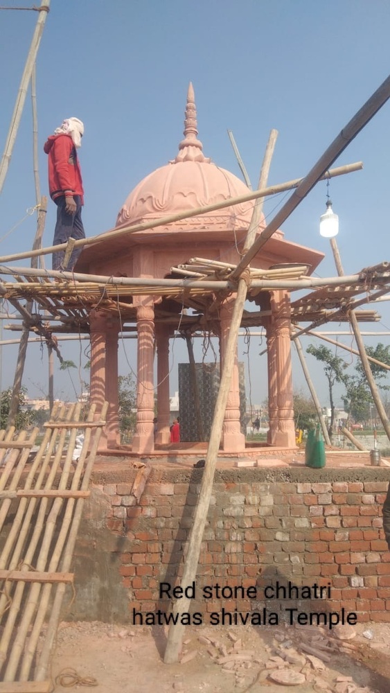 Red Stone Chhatri Hatwas Shivala Temple Construction Services