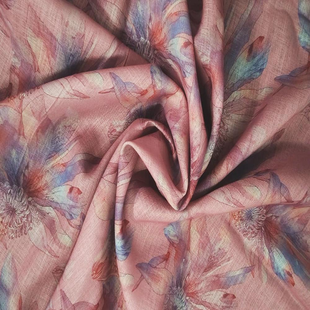 Linen Print - Application: Kurta