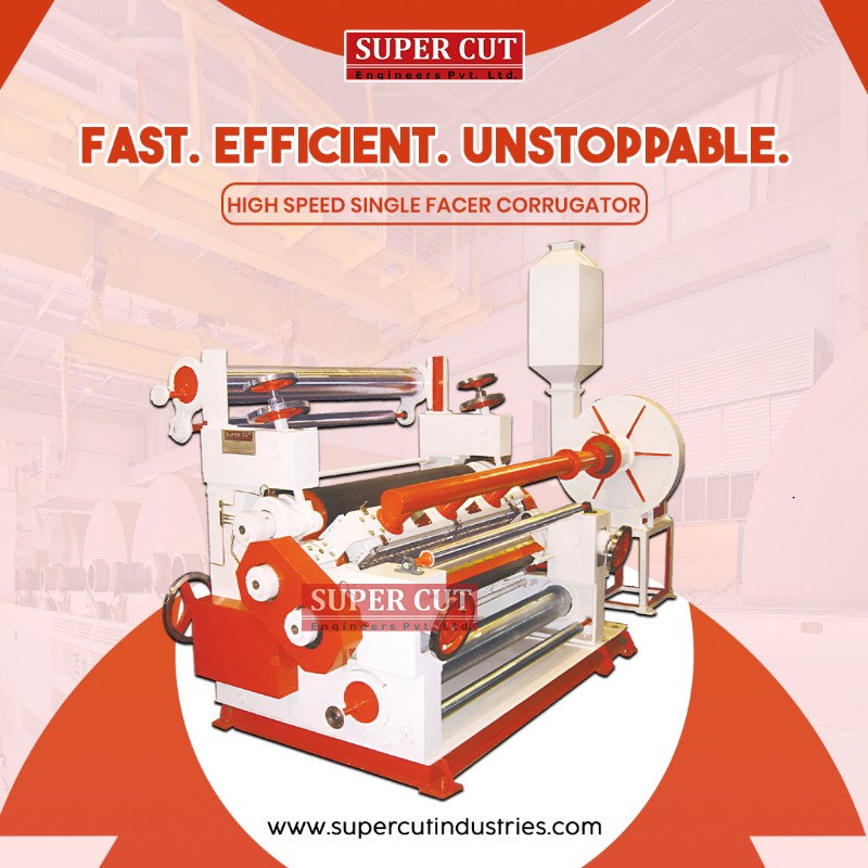 High Speed Single Facer Corrugating Machine