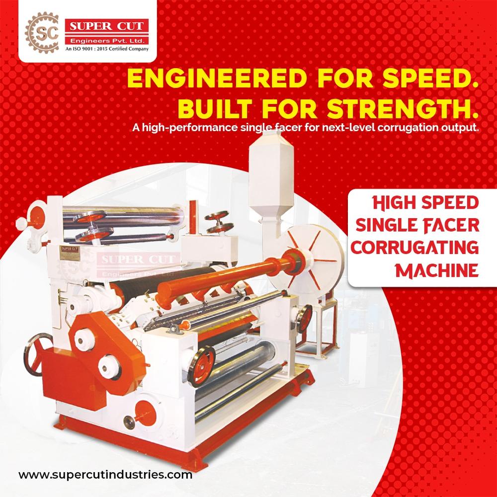 High Speed Single Facer Corrugating Machine