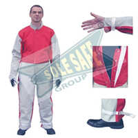 Sand Blasting Suit - Color: White And Red