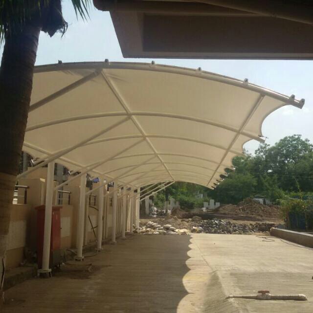 PVC Coated Tensile Car Parking Shade