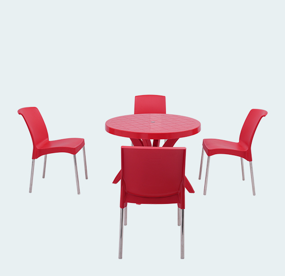 Optima With Hybrid Plastic Dining Table With Chair
