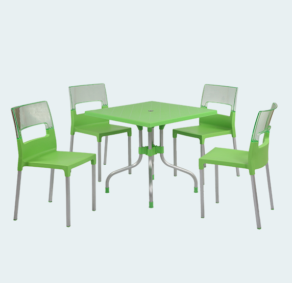 Olive With Diva 4 Seater Dining Table And Chairs