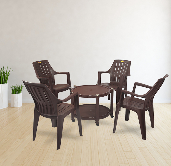 Astra With Turbo Super Plastic Table And Chairs