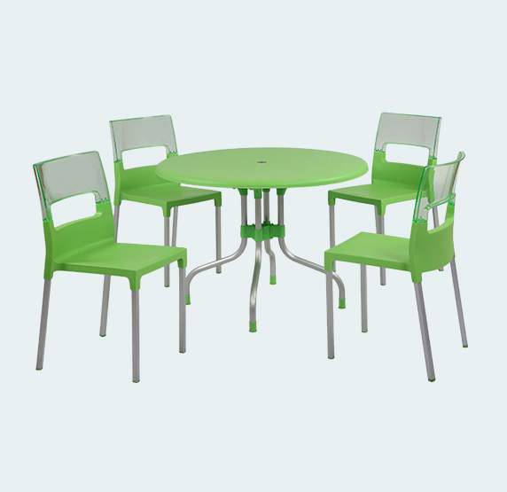 Cherry With Diva 4 Seater Dining Table And Chairs