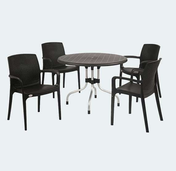 Cherry With Texas 4 Seater Dining Table And Chairs
