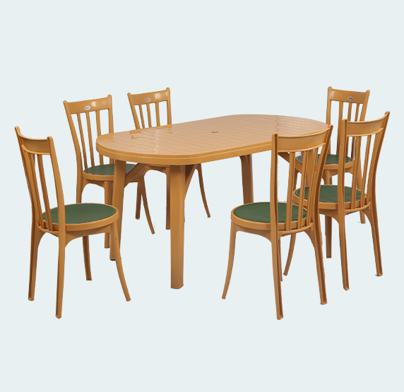 Corsa With Antik 6 Seater Dining Table And Chairs