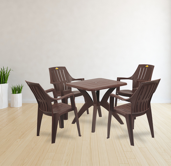 Dinner With Turbo Super 4 Seater Dining Table And Chairs