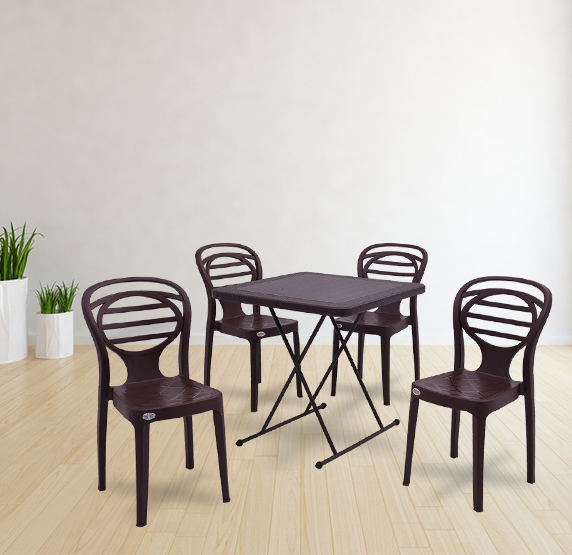 Dine With Oak Plastic Dining Table With Chair