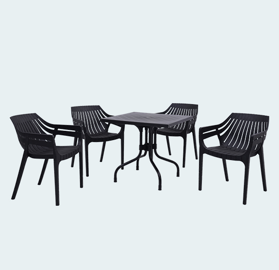 Olive With Spectrum Plastic Table And Chairs