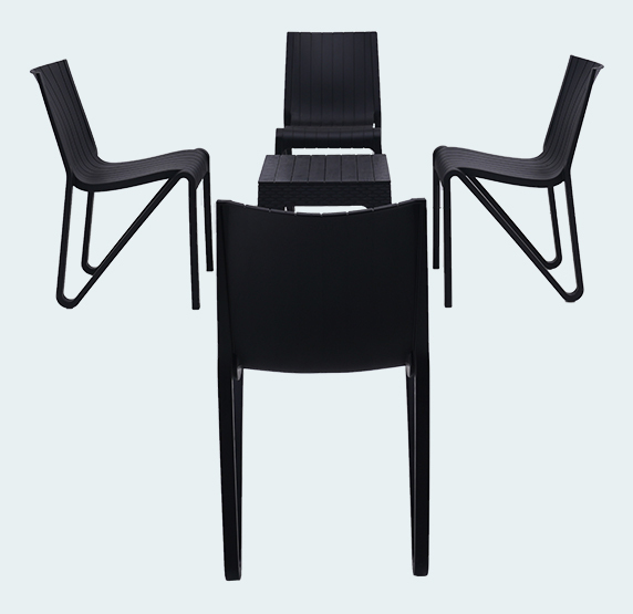 Jazz With Zyleg Plastic Table And Chairs