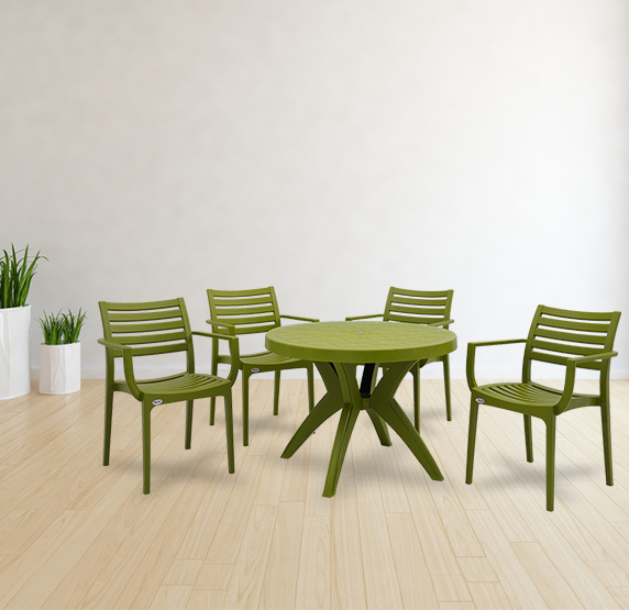 Marcus With Empire Plastic Table And Chairs