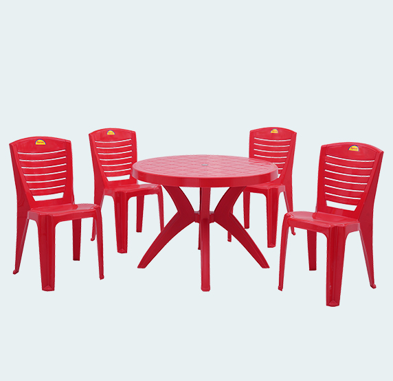 Optima With Sunny 4 Seater Dining Table And Chairs