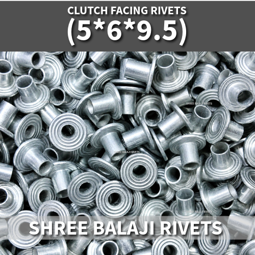 Clutch Facing Hollow Rivet - Color: Silver