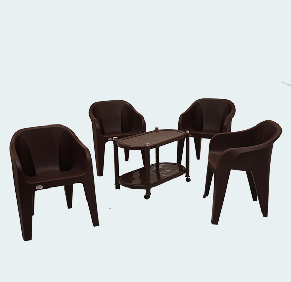 Aqua With Futura Plastic Table Chair Set