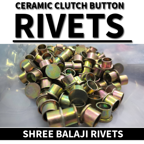 Tc Ceramic Clutch Button Rivets - Color: Golden
