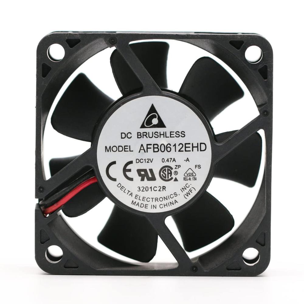 DELTA AFB0612EHD 12V DC 0.47A 6025mm DC Ball Bearing Industrial BRUSHLESS Axial Cooling Fan