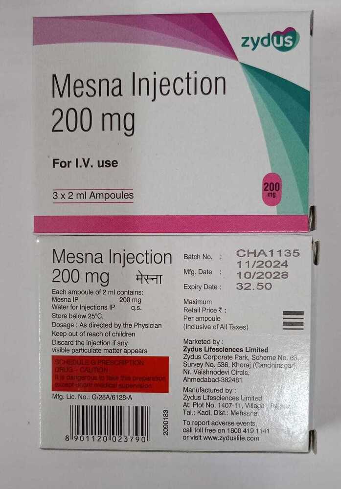 Mesna Injection 200Mg - Physical Form: Liquid