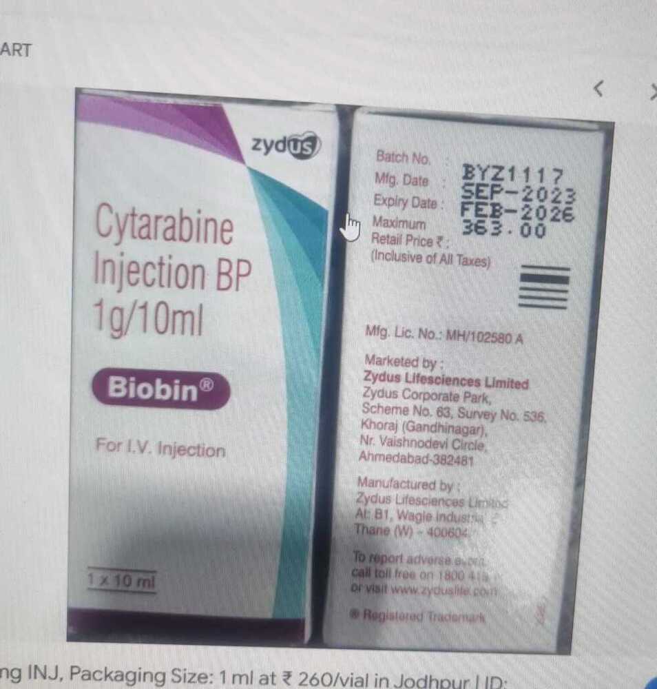 Cytarabine Injection BP 1g-10ml