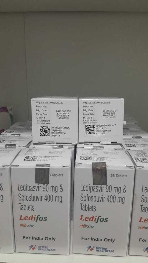 Ledipasvir 90mg & Sofosbuvir 400mg Tablets