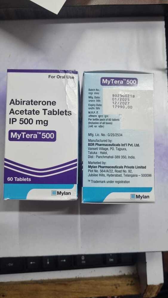 Abiraterone Acetate Tabletes IP 500mg