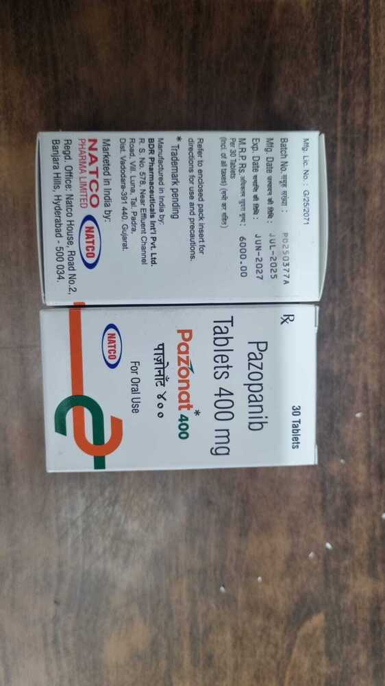Pazopanib Tablets 400mg