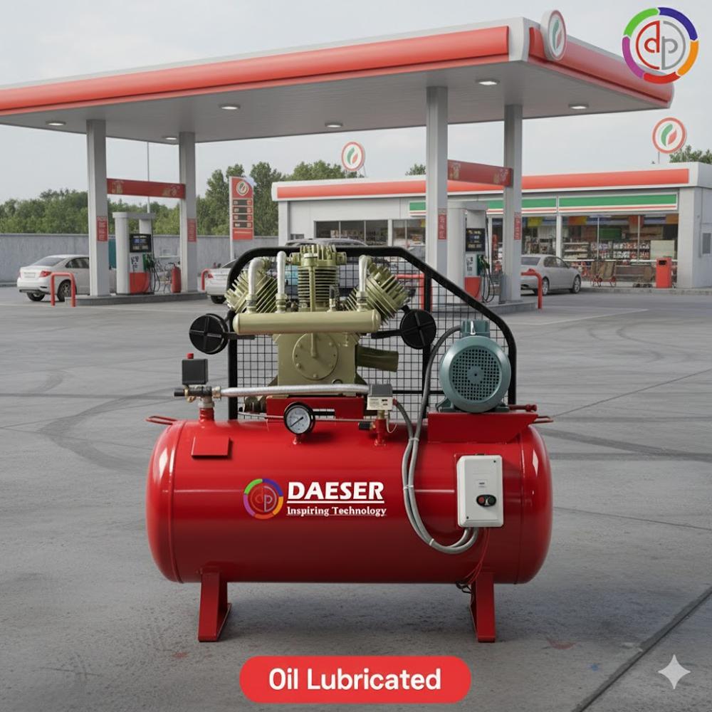Piston Type Air Compressor - Color: Red