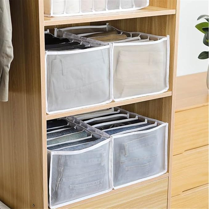 7 Compartment Transparent Clothes Storages Organiser