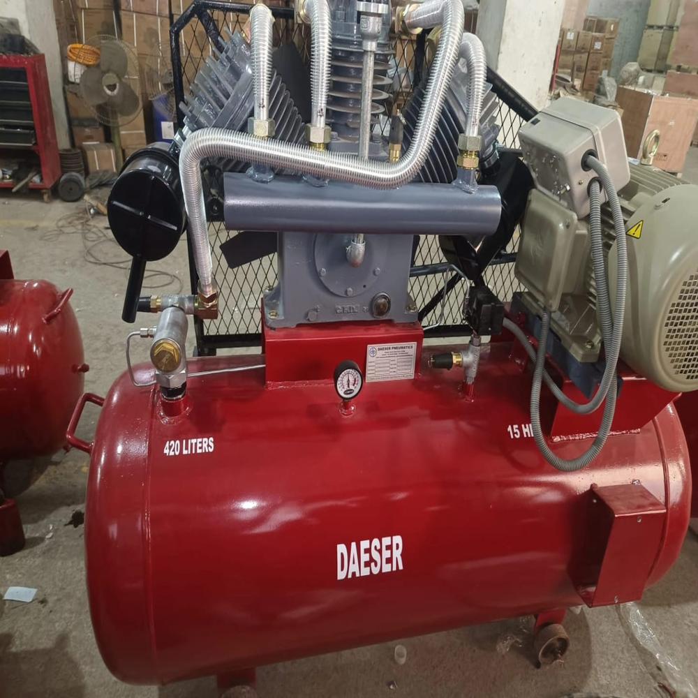 15hp Piston Air Compressor - Color: Red