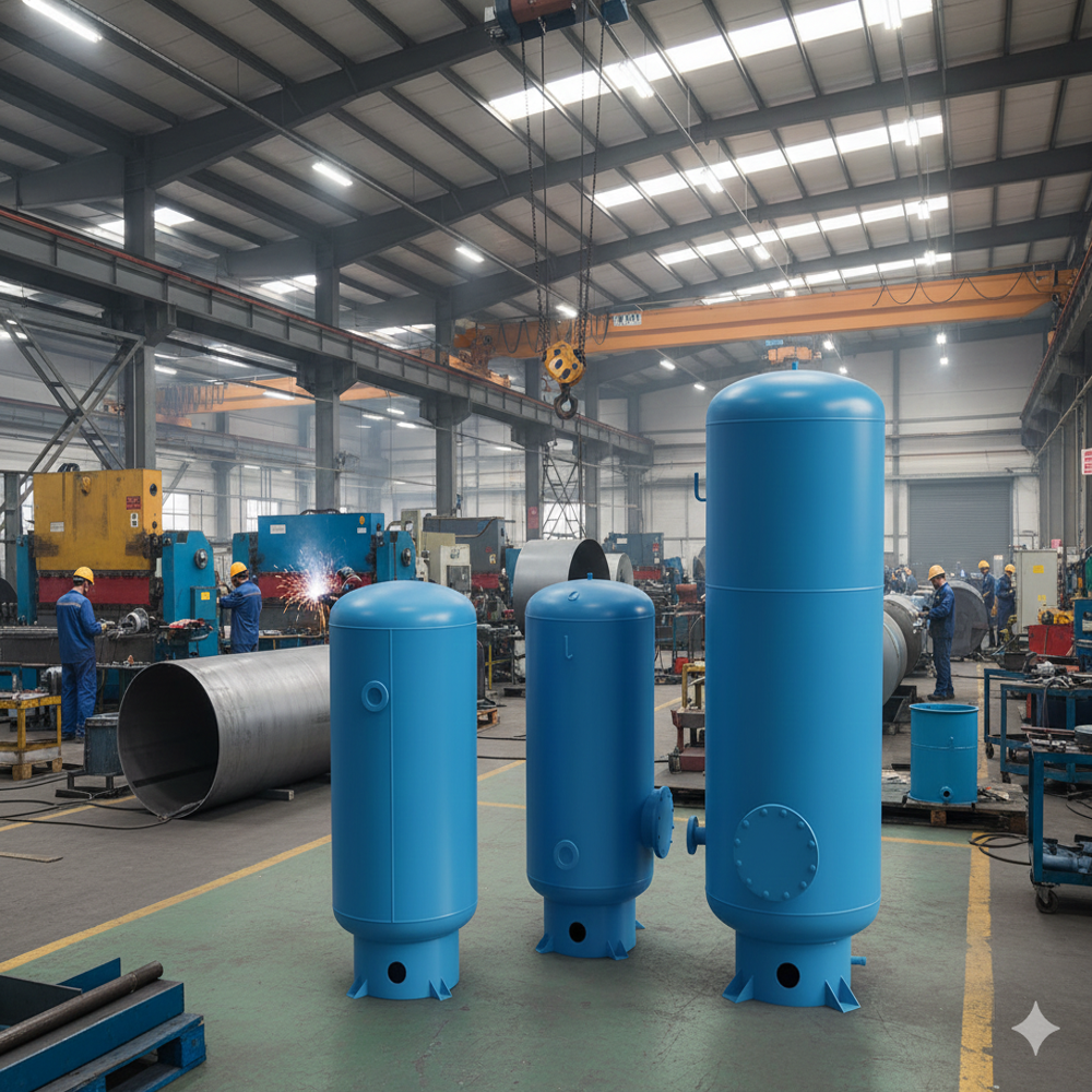 1000L Vertical Air Receiver Tank